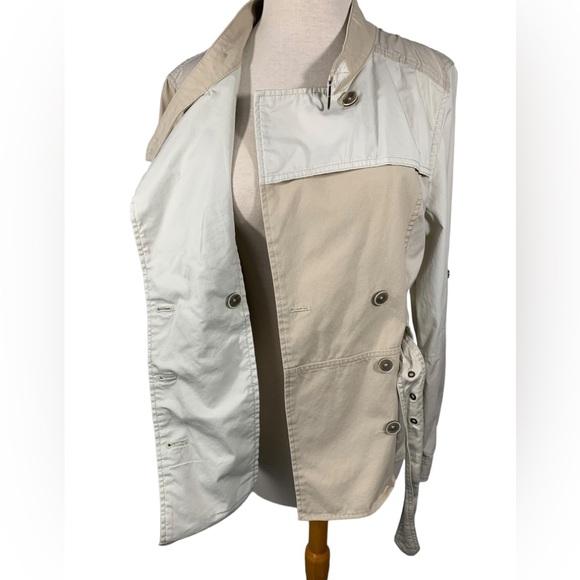 Daughters of the Liberation Utility Jacket Size 10 EUC Tan Cotton Multi … - Picture 9 of 16